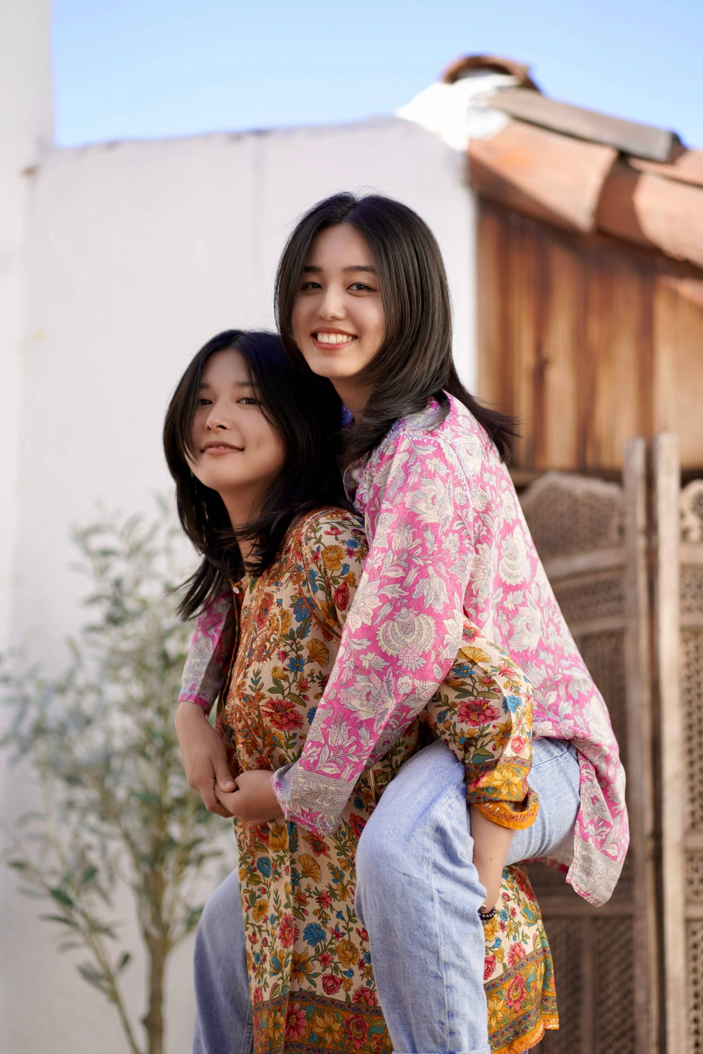 Tunic Pink Embroidered