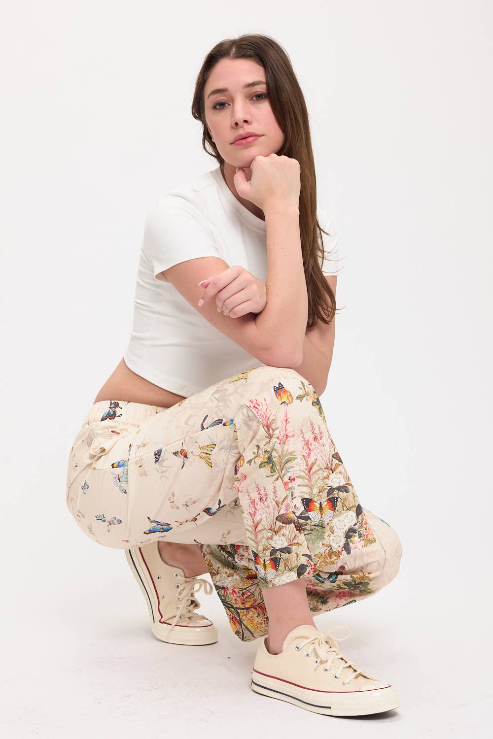 Butterfly Floral Pants