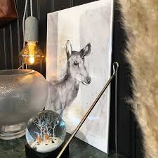 Deer in Woods Snow Globe