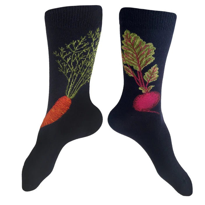 Carrot & Beet Socks Navy