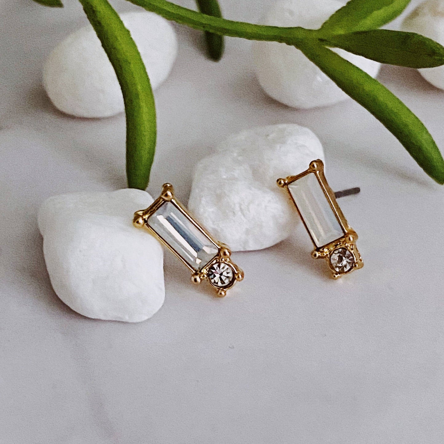 Baguette Stud Earrings