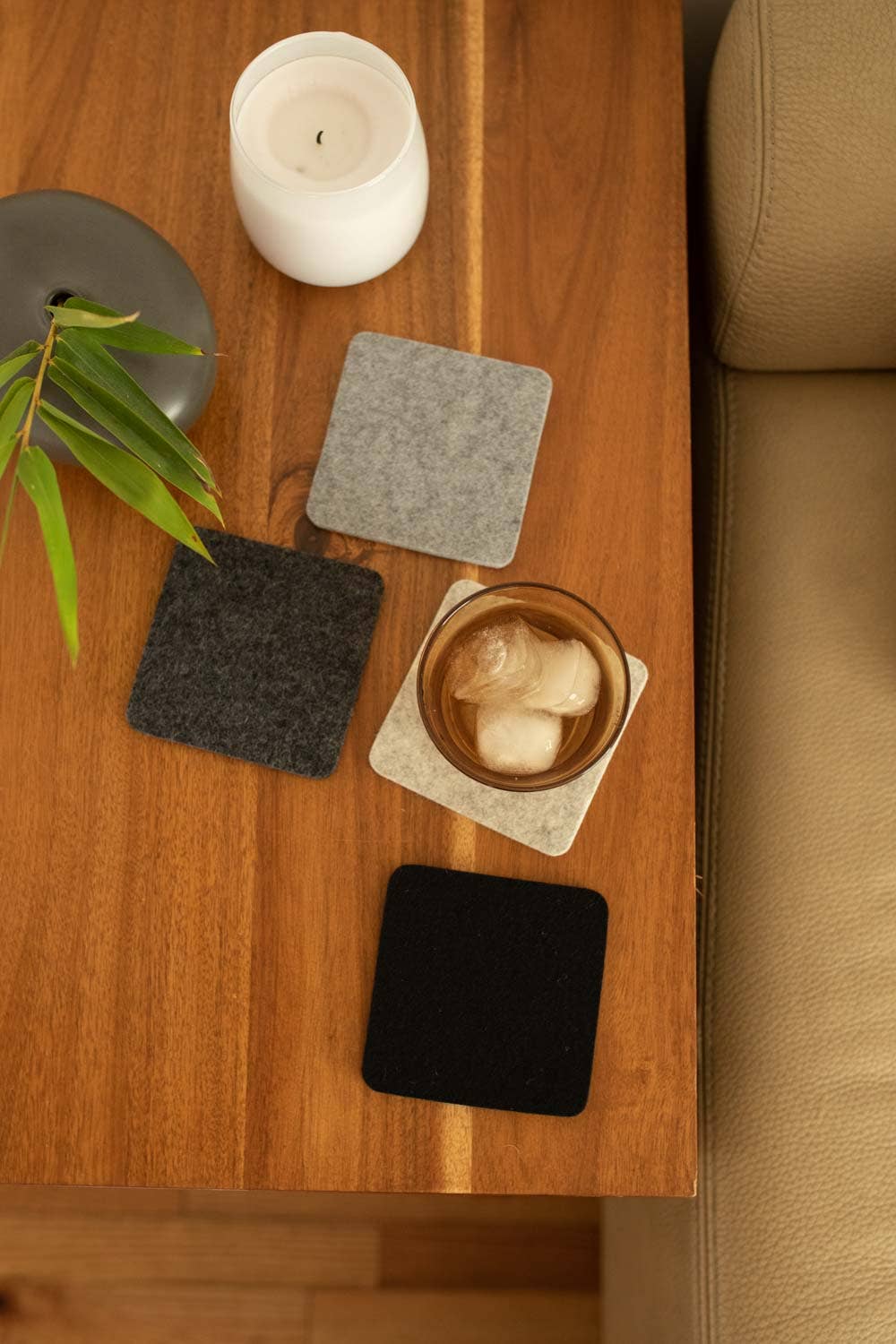 Coasters Sq Noir
