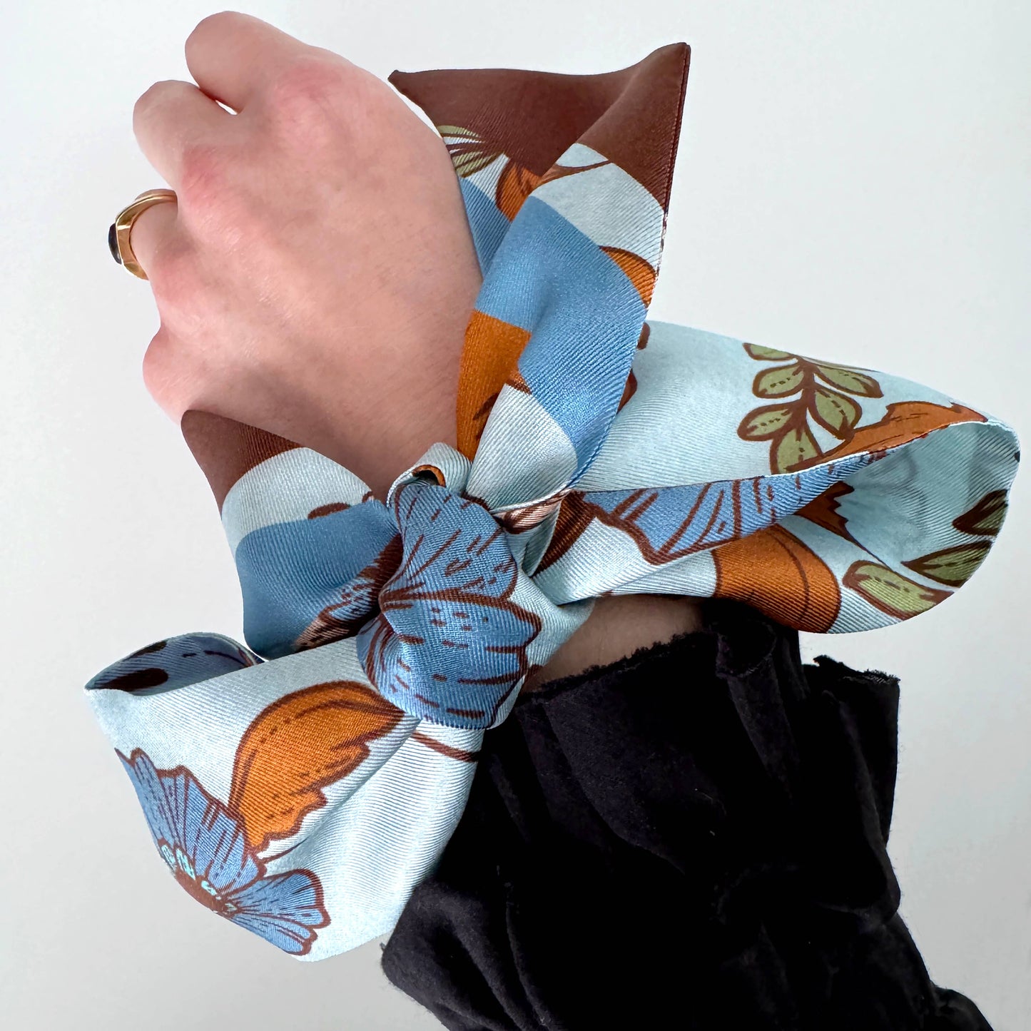 Silk Scarf Bluewood