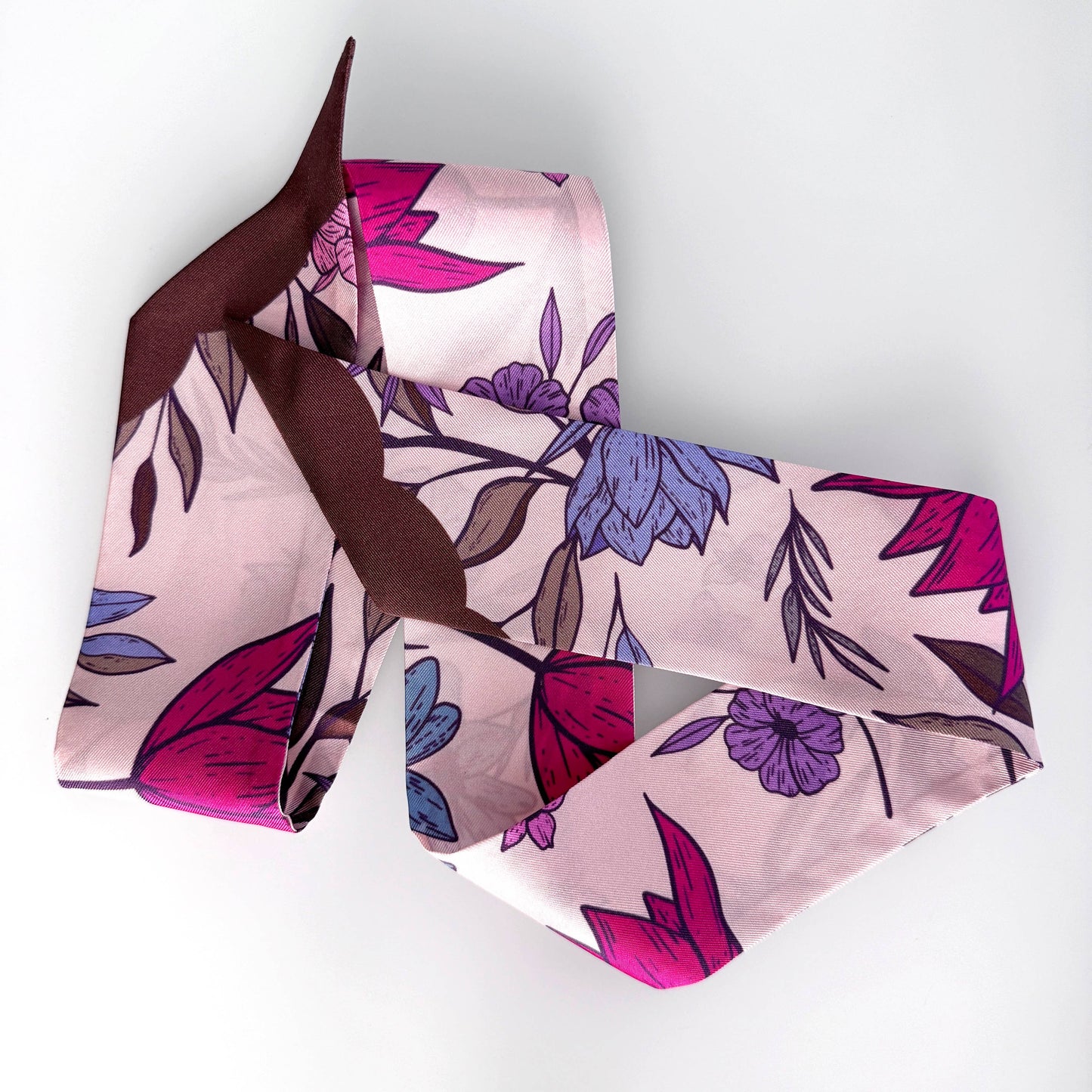 Silk Scarf Vibrant Floral