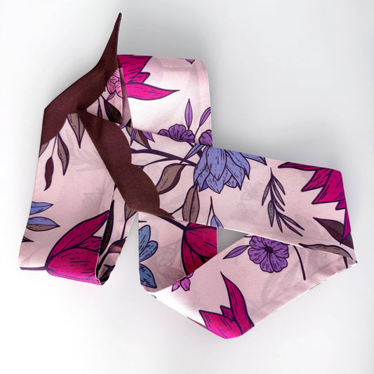 Silk Scarf Vibrant Floral