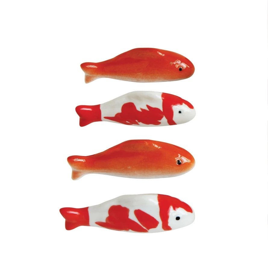 Stoneware Floating Fish 2-3/4"
