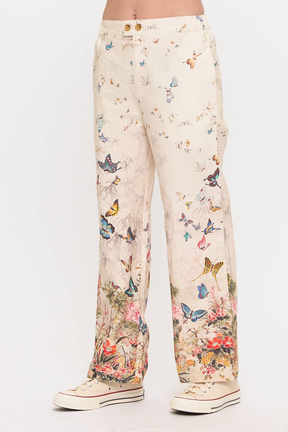 Butterfly Floral Pants