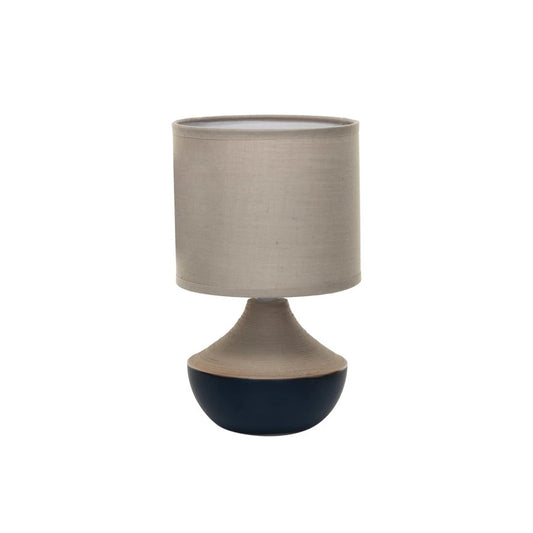 Stoneware Lamp Blk