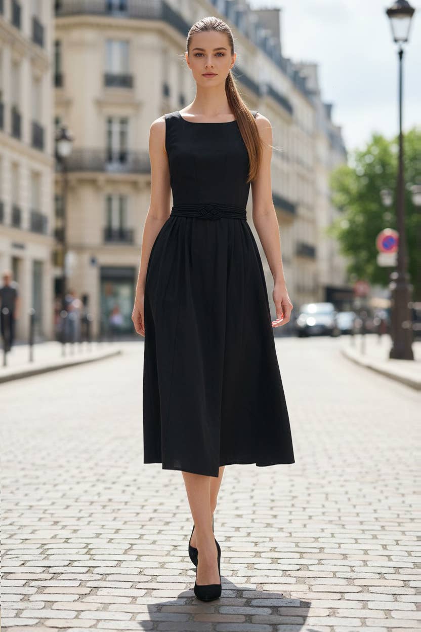 Belted Midi Dress