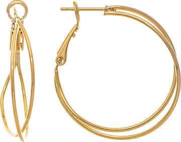 E4340G - Gold HingeHoop Earring