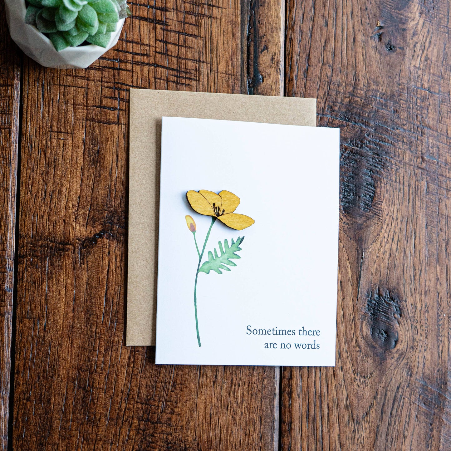 No Words Notecard