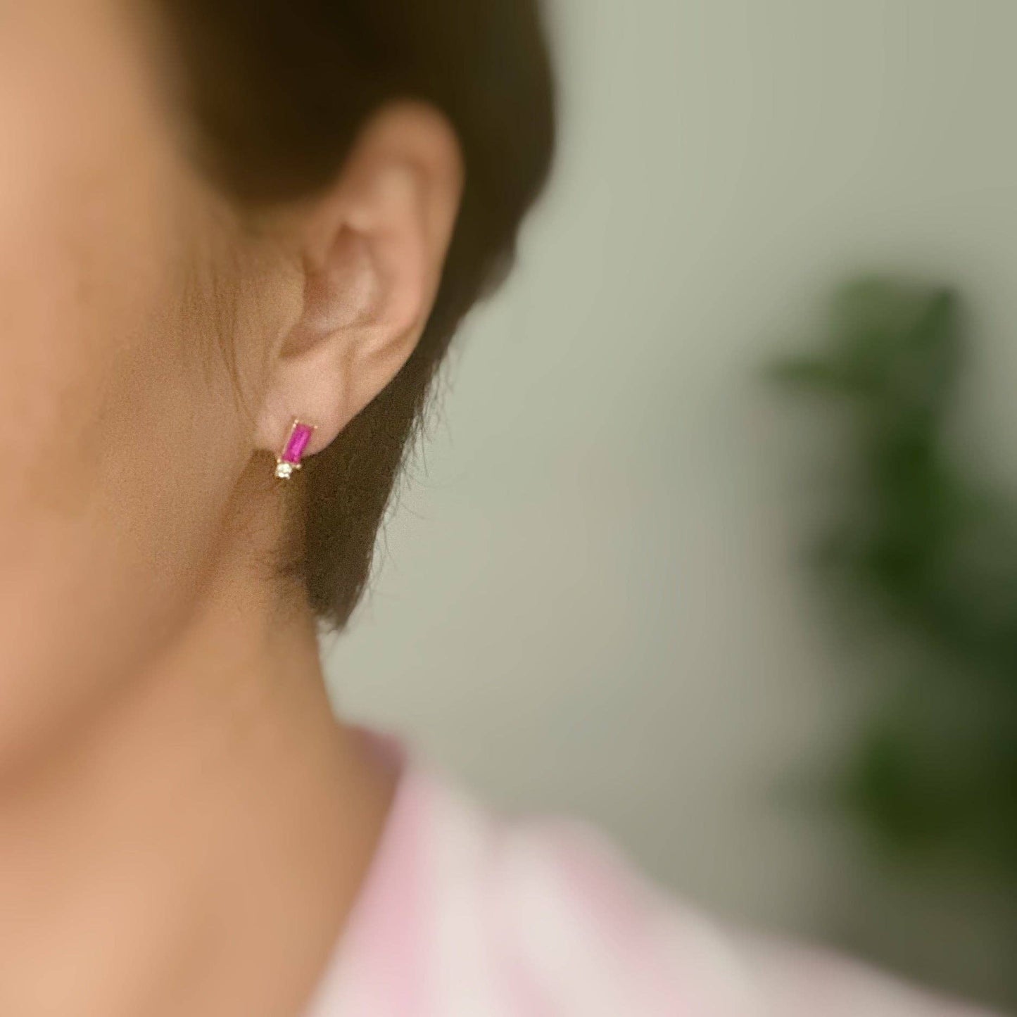 Baguette Stud Earrings