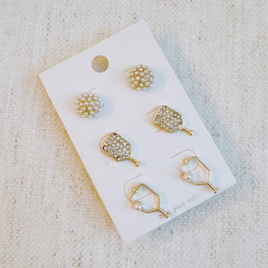 Pickleball Earrings S/3