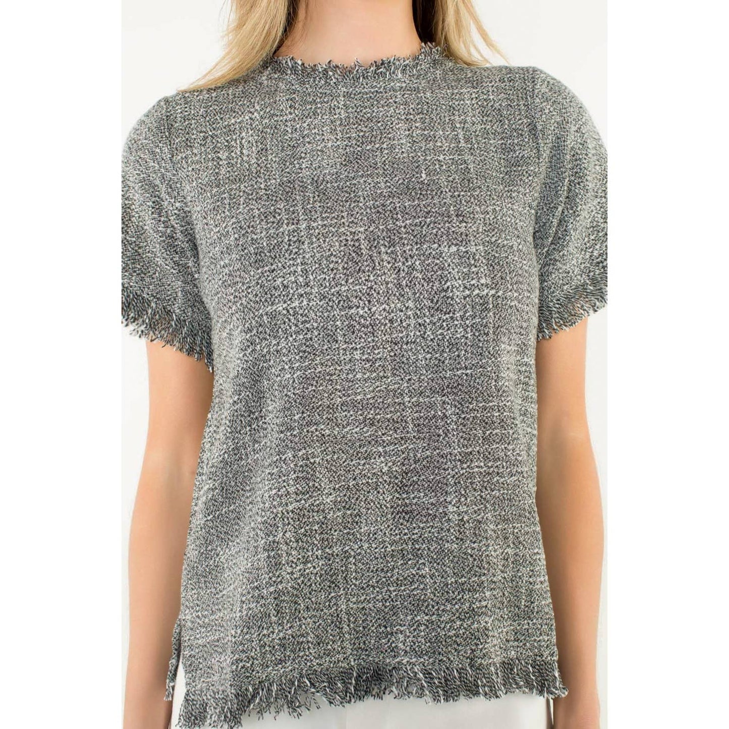 Black Fringe Top