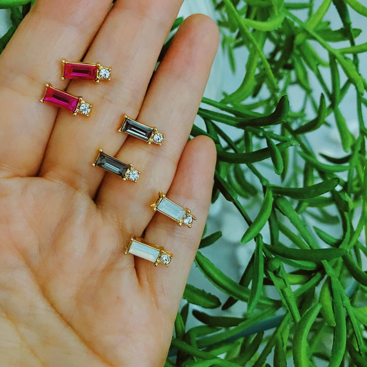 Baguette Stud Earrings