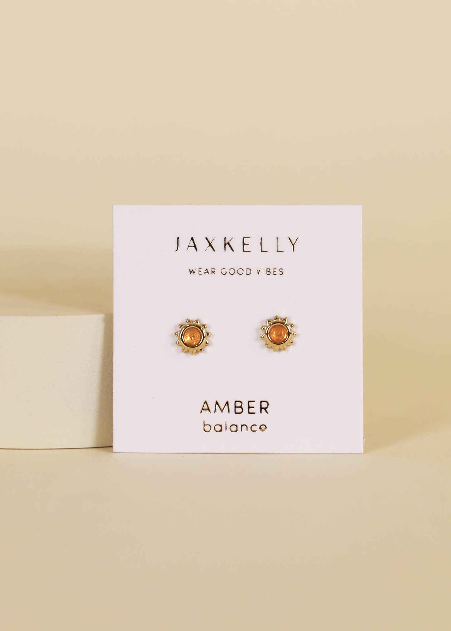 Earring - Amber Stud