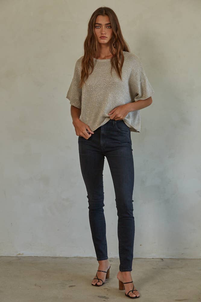 W137 Knit Sweater Lurex