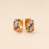 Checkered Earrings