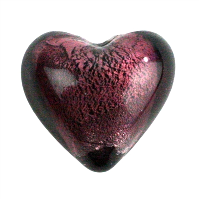 Venetian Glass Heart - Amethyst