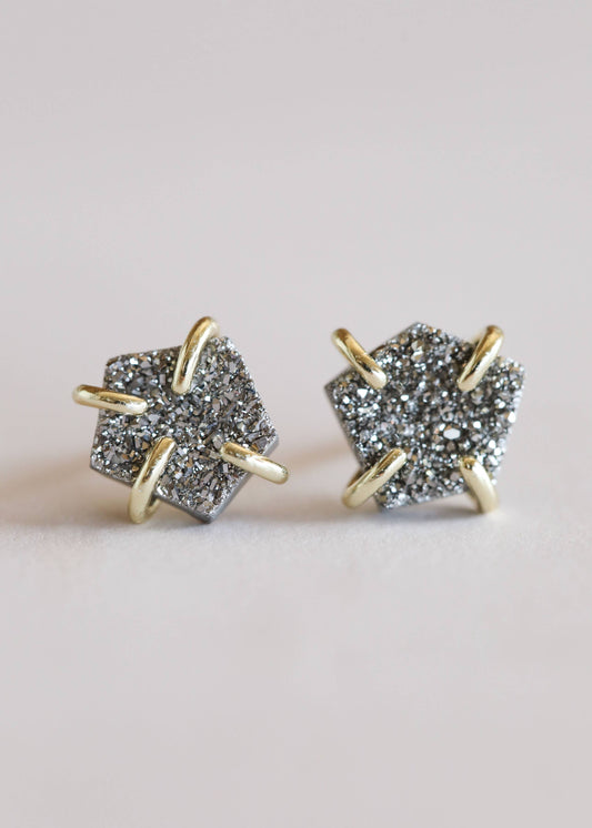 Earring - Druzy Prong