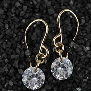Solitaire CZ Earrings (e-cz00)